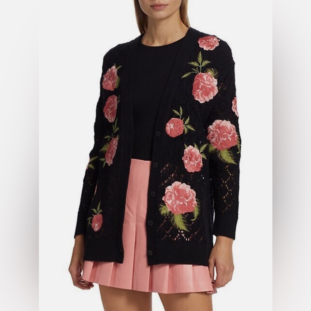 🌺Alice + Olivia Bradford grandpa cardigan